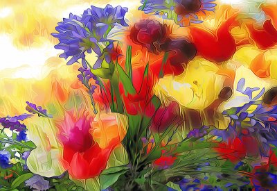 MIXED FLOWERS jigsaw puzzle
