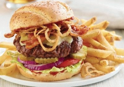 פאזל של burger and fries