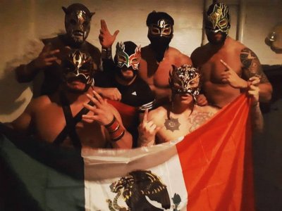 PWG BOLA Mexican wrestlers jigsaw puzzle