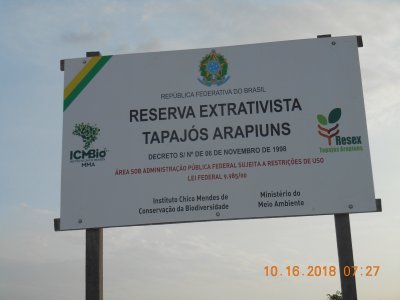 Entrada da Reserva Extrativista - Santarem - PA