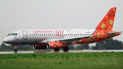 Aeroflot Sukhoi Superjet 100 Rusia