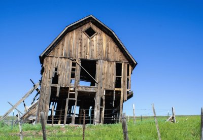 Leaning Barn