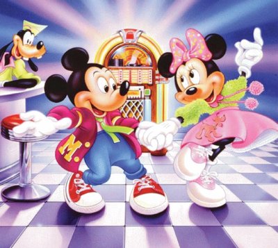 פאזל של mickey   minnie 8