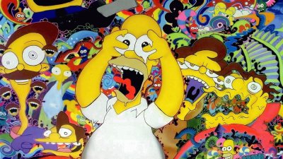 Simpsons bad trip jigsaw puzzle