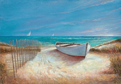 Barque sur la plage jigsaw puzzle