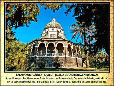 CAFARNAUM-GALILEA (ISRAEL) â€“ IGLESIA DE LAS BIENAVENTURANZAS