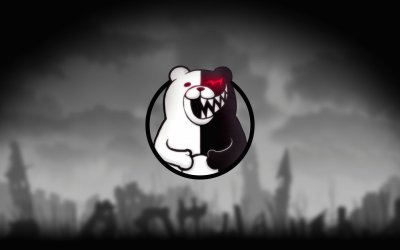 פאזל של Monokuma laughing.