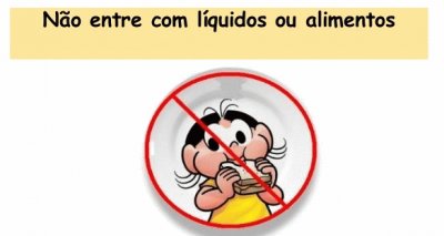 NÃO COMER NO LABORATÓRIO