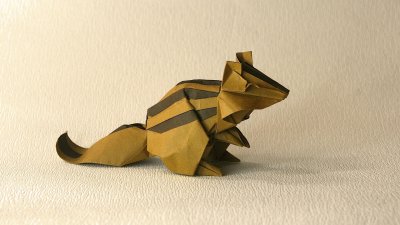 chipmunk origami jigsaw puzzle