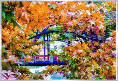 Puente de flores