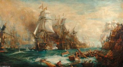 פאזל של Turner, la battaglia di trafalgar