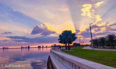 a baywalk sunset tampa jigsaw puzzle