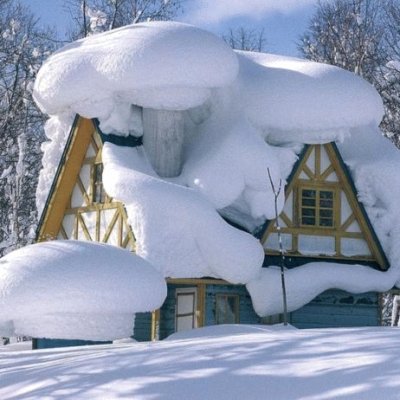 Snow Covered House-Brrrrrrr