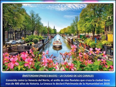 ÃMSTERDAM (PAISES BAJOS) â€“ LA CIUDAD DE LOS CANALES