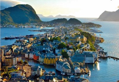 Alesund NorvÃ¨ge jigsaw puzzle