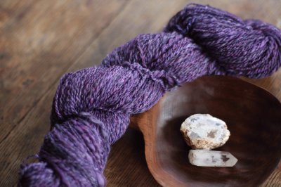 Hand Spun Tanzanite Yarn-Alaska