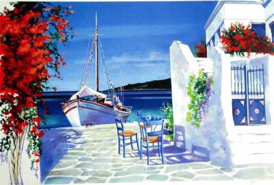 santorini jigsaw puzzle