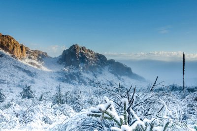 Chisos Mountain Snow jigsaw puzzle