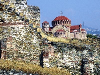 פאזל של Greece Thessaloniki city wall St Paul church