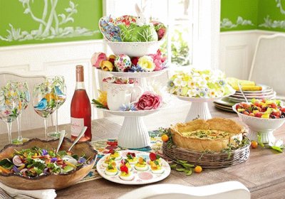 Beautiful Easter Buffet Table jigsaw puzzle