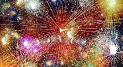 Fireworks multiple exposure jigsaw puzzle