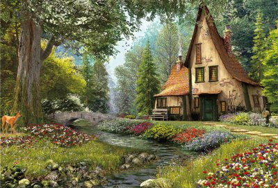 Casita en el bosque jigsaw puzzle