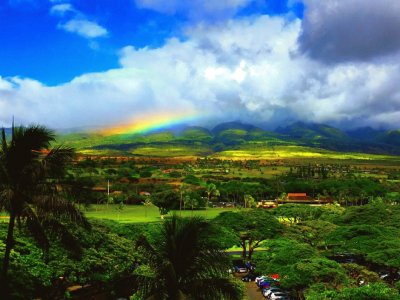 EN ESTA FOTO HAY UN ARCOIRIS MUY LINDO DE FONDO:3