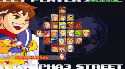 Street Fighter Alpha 3 Select jigsaw puzzle