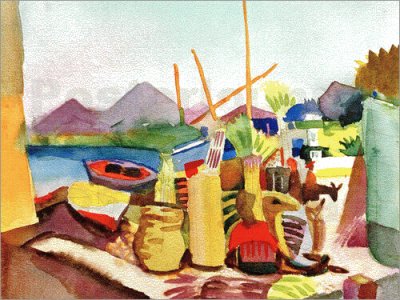 August Macke port jigsaw puzzle