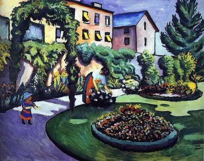 August Macke jardin Ã  Bonn jigsaw puzzle