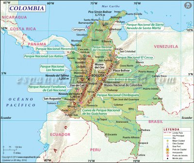 Mapa Colombia jigsaw puzzle