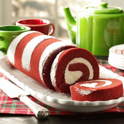 Red Velvet Roll Cake