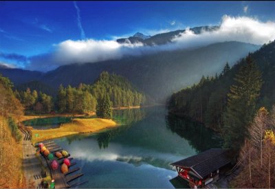 nuages en montagne