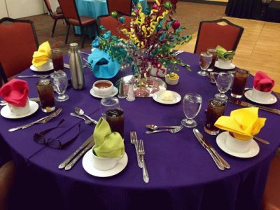 Colorful Fiesta Table Setting