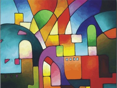Abstract jigsaw puzzle