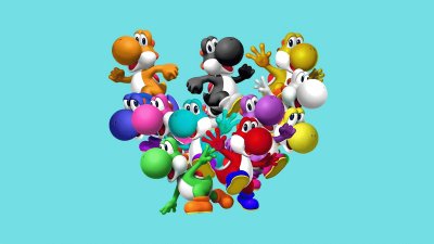 פאזל של puzzles Yoshis multicolors