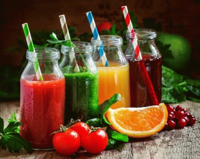 פאזל של Fruits   Vegetable Juice
