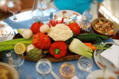 Vegetable jigsaw puzzle