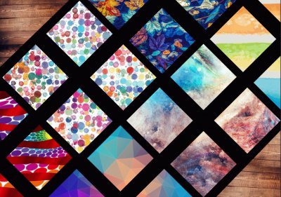 CarrÃ©s colorÃ©s