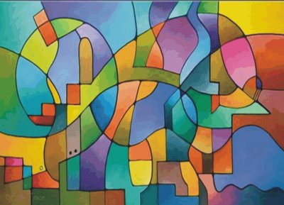 Abstract jigsaw puzzle