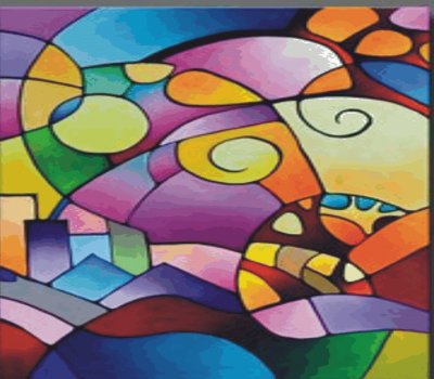 Abstract jigsaw puzzle