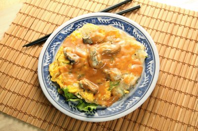 Oyster omelet