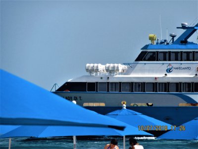 Transbordador en Isla Mujeres. MÃ©xico.