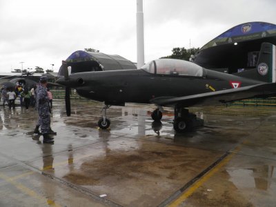 Old war airplane of Mexican air force