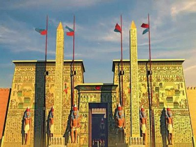Templo egipcio jigsaw puzzle