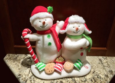 פאזל של Mr and Mrs Snowman Christmas