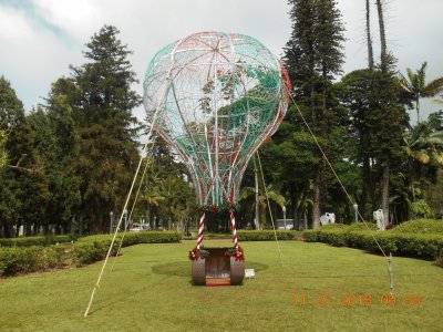 Jardim com balão