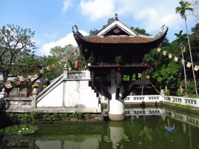 Vietnam Pagoda de un solo Pilar Ha Noi jigsaw puzzle