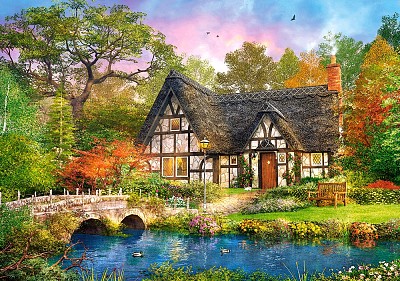 Casa junto al rio jigsaw puzzle