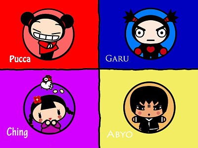 פאזל של pucca y sus amigos